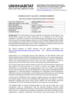 Vacancy Announcement (PDF 670KB) - UN
