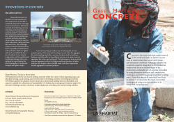 Green Building Materials Fact Sheet: Concrete - UN