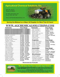 Kansas Flyer - Agricultural Chemical Solutions, Inc.