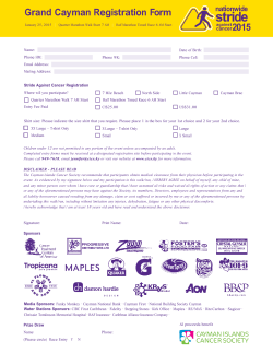 Stride Registration Form-2015 - Cayman Islands Cancer Society