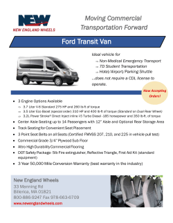 Ford Transit Datasheet
