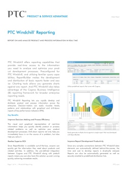 Creazione di report in PTC Windchill®