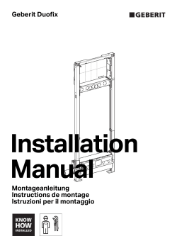 Montageanleitung Instructions de montage Istruzioni per il