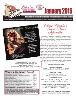 Monthly Newsletter - Clinton Illinois Chamber of Commerce