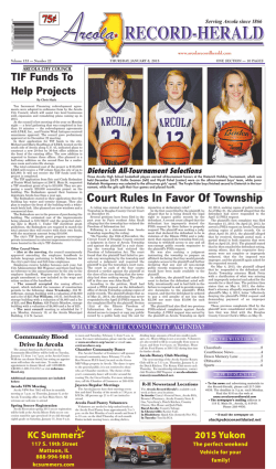 Court Rules In Favor Of Township - Arcola Record