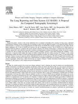 The Lung Reporting and Data System (LU