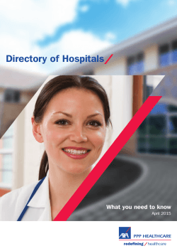 PB53187 Directory of Hospitals