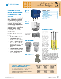 Air Cleaners for Heavy Dust Conditions