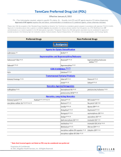 Preferred Drug List - Magellan Health Services || TennCare Portal
