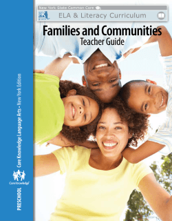Domain 2 Families and Communities Teacher Guide