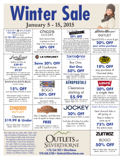 Winter Sale 2015 - Outlets at Silverthorne