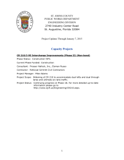 Engineering Project List - St. Johns County Government