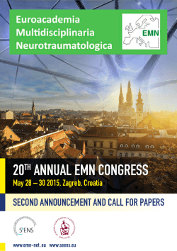 20th AnnuAl EMn CongrEss - Euroacademia Multidisciplinaria