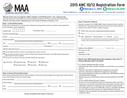AMC 10/12 - Mathematical Association of America
