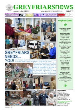 gf news issue 11_050114 - Greyfriars Community Centre, Ringwood