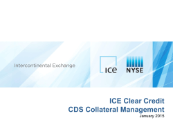 ICE Clear Credit CDS Collateral Management