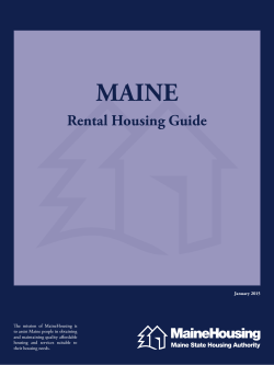 Rental Housing Guide - Maine State Housing Authority