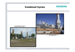 Siemens Combined Cycle Applications