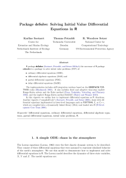 Package deSolve: Solving Initial Value Differential Equations in R