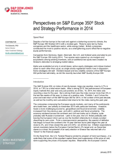 Perspectives on S&P Europe 350® Stock and Strategy Performance
