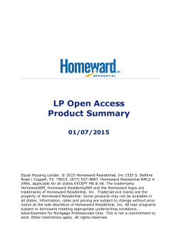 203 - LP Open Access Lending Guide