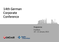 14th German Corporate Conference