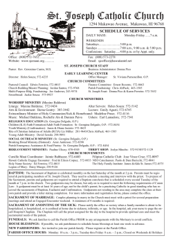 Current Church Bulletin