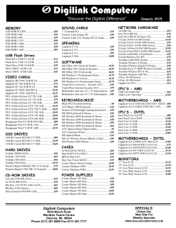 PDF Price List - Digilink Computers, Inc