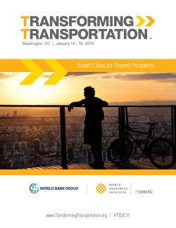 Smart Cities for Shared Prosperity