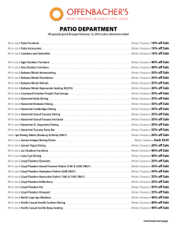 PATIO DEPARTMENT