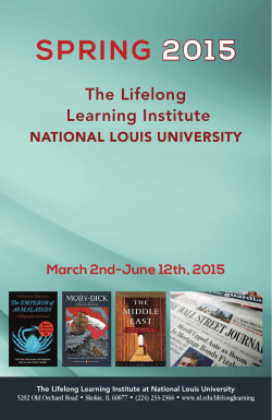 SPRING 2015 - National Louis University