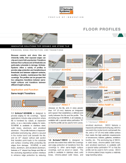 Technical Data Sheet - Floor Profiles