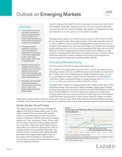 Outlook on Emerging Markets