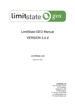 LimitState:GEO Manual VERSION 3.2.d