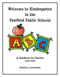 Kindergarten Handbook 2015-16