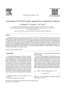 Assessment of Ni/YSZ anodes prepared by