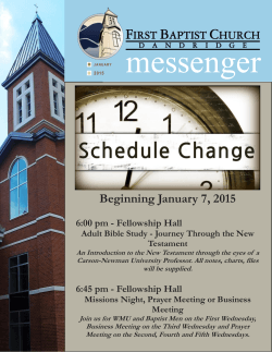The Messenger (Monthly Newsletter)