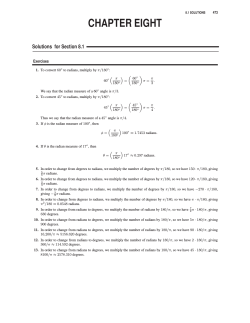 Chapter 8 Solutions - Gilbert Public Schools