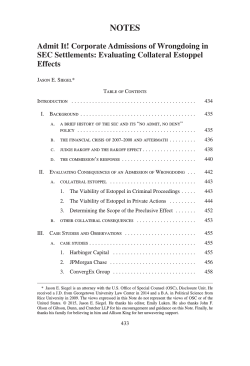 Admit It! Corporate Admissions of Wrongdoing in SEC Settlements