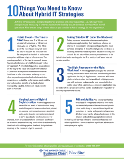10Things You Need to Know About Hybrid IT Strategies