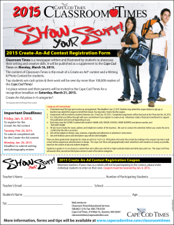 2015 Create-An-Ad Contest Registration Form