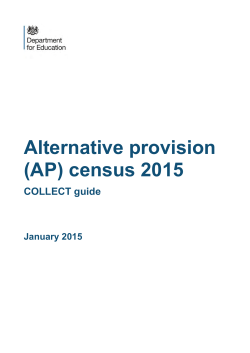 (AP) census 2015: COLLECT guide