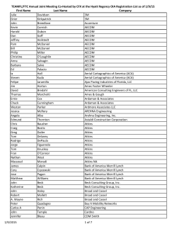 First Name Last Name Company Julie Davidson 3M Grier