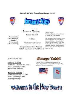 Local Newsletter - mankato norwegian club
