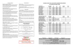 2015 Spring Tree and Shrub Order Form