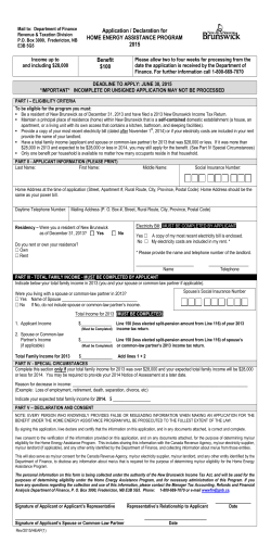 Home Energy Assistance Program application form