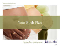 Your Birth Plan - Someday Starts Now
