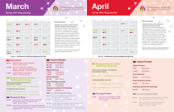April Spring 2015 Programming