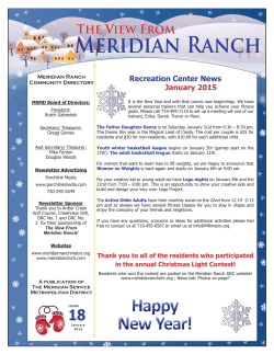 January, 2015 Edition - Meridian Service Metropolitan District
