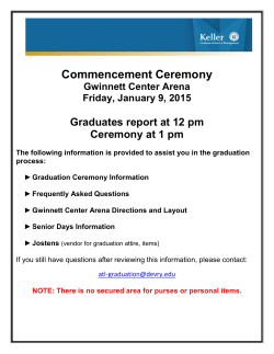 Keller Graduaton Ceremony Info
